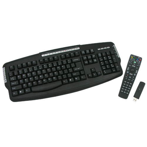 RKR-528 Combo Set of Wireless Full Size XP/Vista Switchable KB w/remote