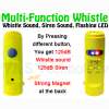   Multifunction Electronic Whistle with flasher