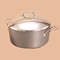 Hard Anodized Cast Aluminum Cookware with Cast Stainless Steel Handle