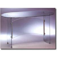 Tempered Glass Table with stainless steel