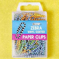 Zebra Vinyl - Coated Paper Clips