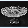 hand cut crystal footed bowl