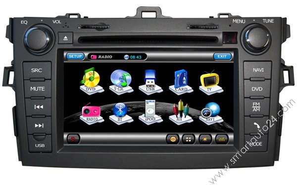 Toyota Corolla GPS DVD Navigation System with radio gps iPod TV