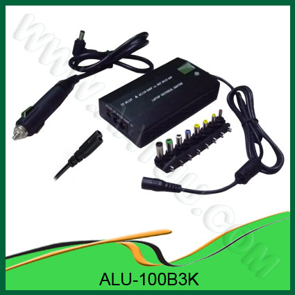 100W AC/DC Universal Laptop Adapter for Home and Car use