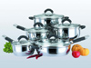 10pcs stainless cookware sets
