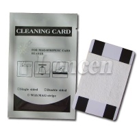 ATM magnetic cleaning card