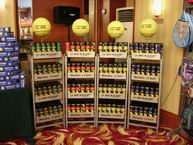 Tennis ball display rack & shelving