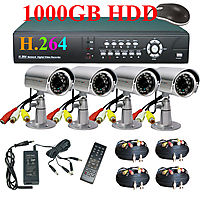 4ch  CCTV System,Complete CCTV system ,CCTV equipment,CCTV Monitor