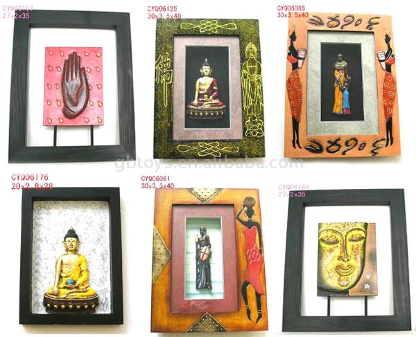 wooden shadow box, home decorations, frame , wooden mask, africa designs