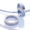 Stainless Steel Ring / Necklace with Cubic Zirconia