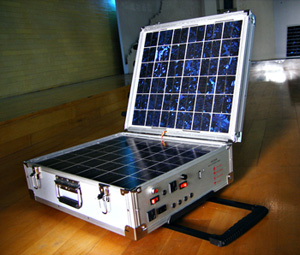 Mobile solar power station