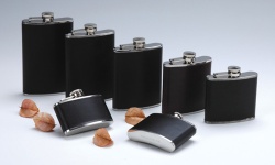 HIP FLASK WITH LEATHER