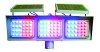 China LED solar hornen double sides flash blue and red warning light