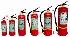 Portable stored-pressure powder series extinguishers