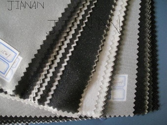 interlining cloth, woven, nonwoven, warp knitted fusible interlining, garment linings