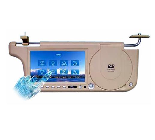 7inch Sunvisor  DVD with USB with SD/MMC/MS with Game with TV with Touch Screen with FM Transmitter 