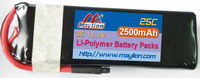 Li-Polymer Battery 2500mAh 22.2V 25C