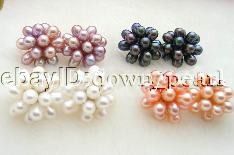 Wholesale Multicolor Freshwater Pearl Earrings
