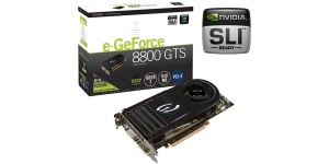 EVGA E-GEFORCE 8800GTS Superclocked 576MHZ 640MB 1.7GHZ