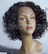 Stylish curly synthetic lace front wig