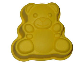 silicone cake mold in bear