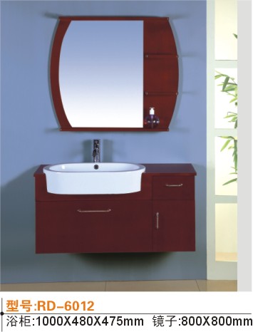 wooden bathroom cabinet sanitary equipment