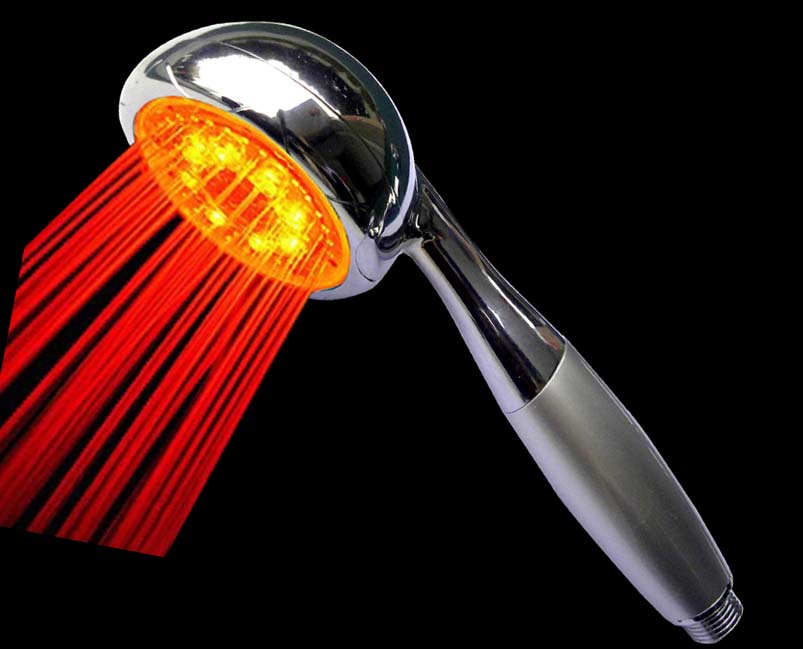 colorful LED shower head