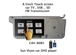 Sun visor DVD with FM Transmission,USB port,SD slot,car tv,car dvd