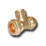 22x22x15mm Reducing Tee Compression Fittings