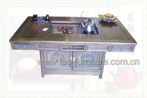 Automatic pumped wings wood desk