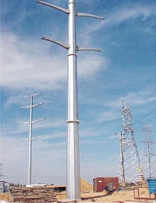 Steel monopole tower