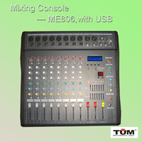 Mixing console ME806USB, can used with USB/SD, with LCD display