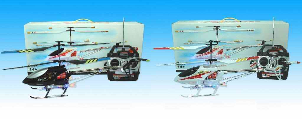3 channel R/C 5 colour flash helicopter  
