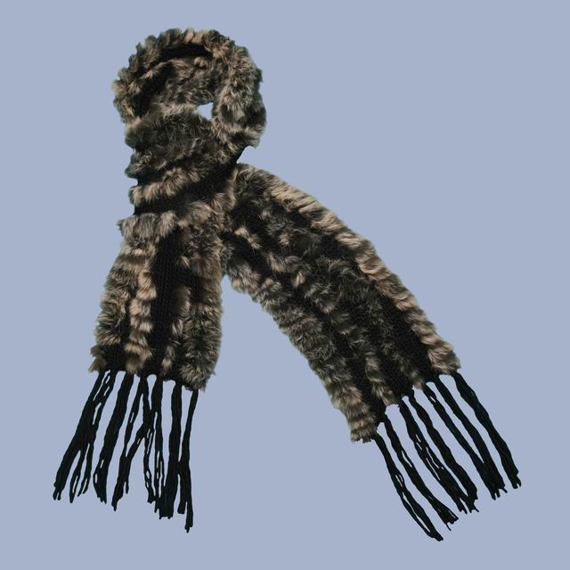 rabbit fur scarf. Rabbit Fur Scarf - 08010