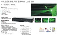 Green Beam Show 2W cartoon laser light