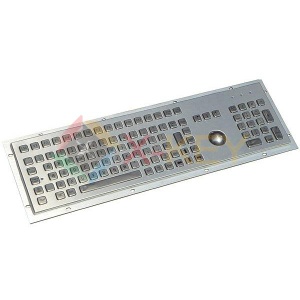 IP65 industrial kiosk keyboard with numeric keypad and trackball