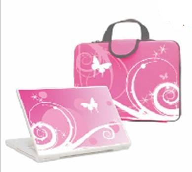 Laptop/Notebook Anti-Shock Sleeve Carrying Case and Skin Sticker