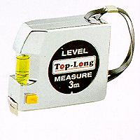 Measuring Tape with ABS case, clip, strap, level and stopper