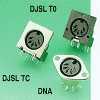 SCSI & Mini Din & Centronic Connectors - DJSLTO, DJSL TC, DNA