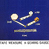 Tape Measure & Sewing Gauge