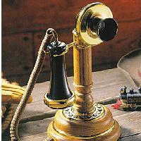 Wood Candlestick Telephone