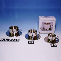 ST/ST Coffee Set Of 2pcs -- Cup & Plate  