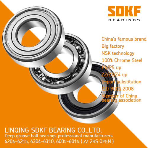 SDKF 6205-2RS-ZZ high speed motor bearings  high precision deep groove ball bearing