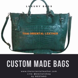Genuine Alligator/Crocodile Leather Handbags, Shoulder Bag, Tote Bag. Wholesale Crocodile Bag from Thailand