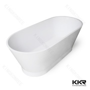 Modern bathroom freestanding solid surface bathtub