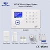TFT touch screen wireless WIFI GSM 3G home house security alarm systems with APP control