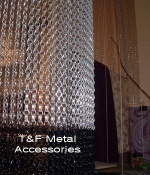 Aluminum link chain curtain