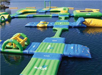 inflatable floating water trampoline