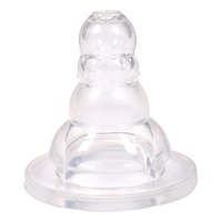 Food grade factory direct competitive price standard neck soft transparent silicone baby nipple