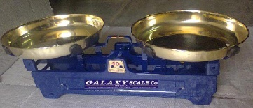 WEIGHING SCALE STEEL DOUBLE DISH - galaxy